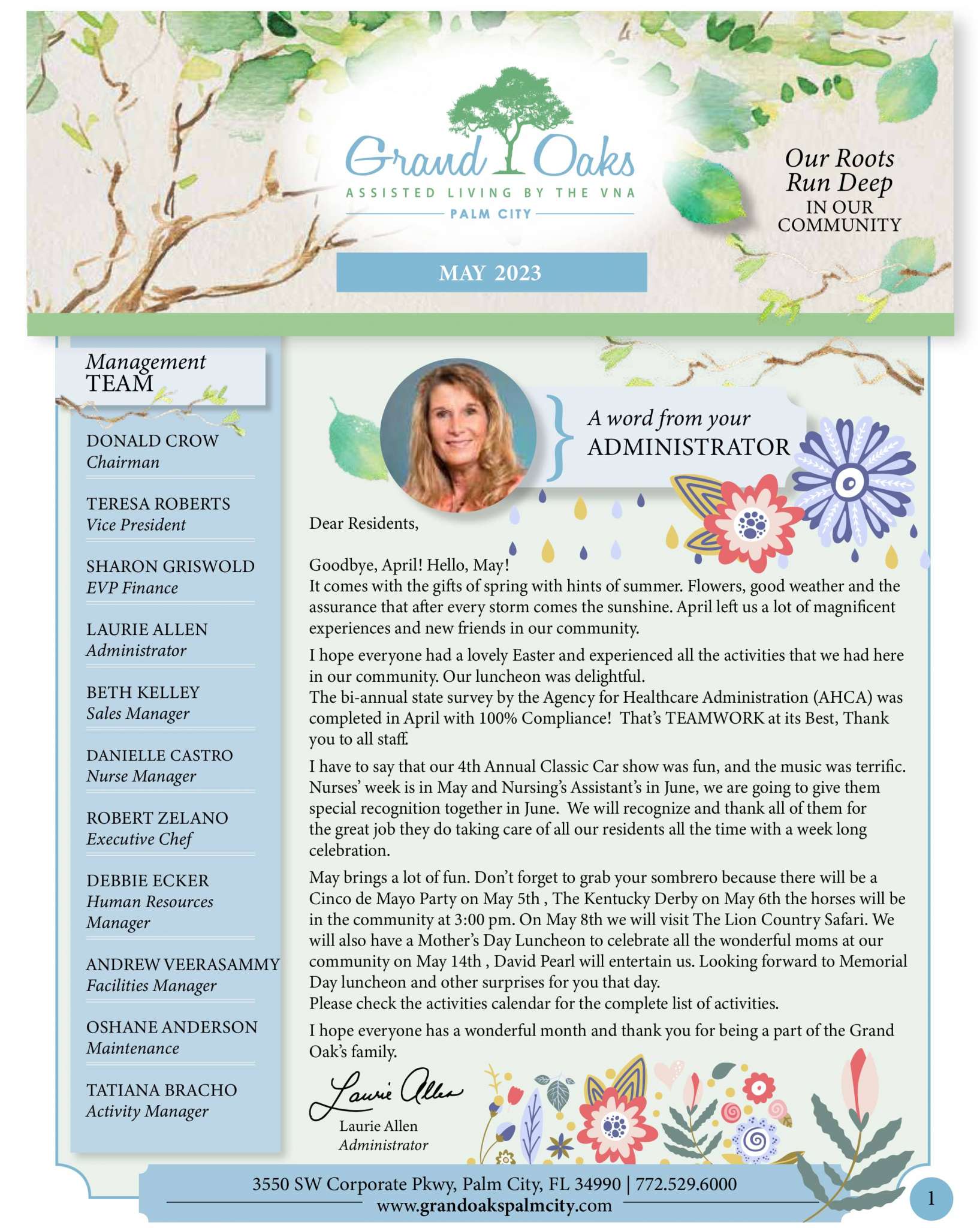 Grand Oaks Palm City Newsletter